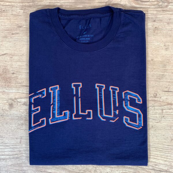 Camiseta de Algodão Ellus Azul Marinho - Corte Moderno - Image 4