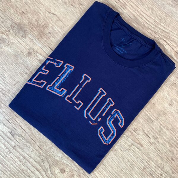 Camiseta de Algodão Ellus Azul Marinho - Corte Moderno - Image 5