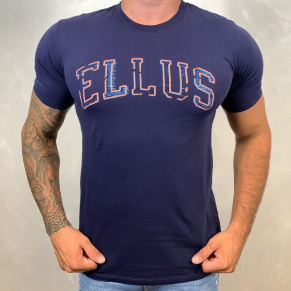 Camiseta de Algodão Ellus Azul Marinho - Corte Moderno - Image 2