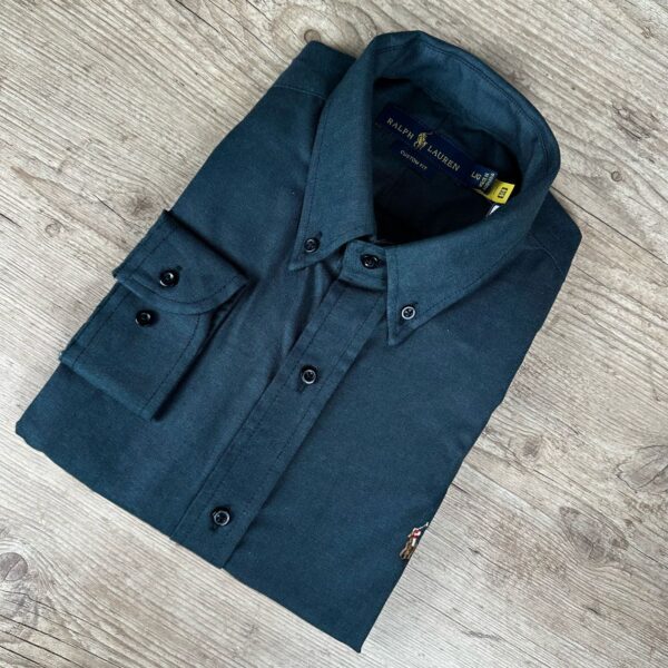 Camisa Manga Longa PRL Verde Escuro - Image 3
