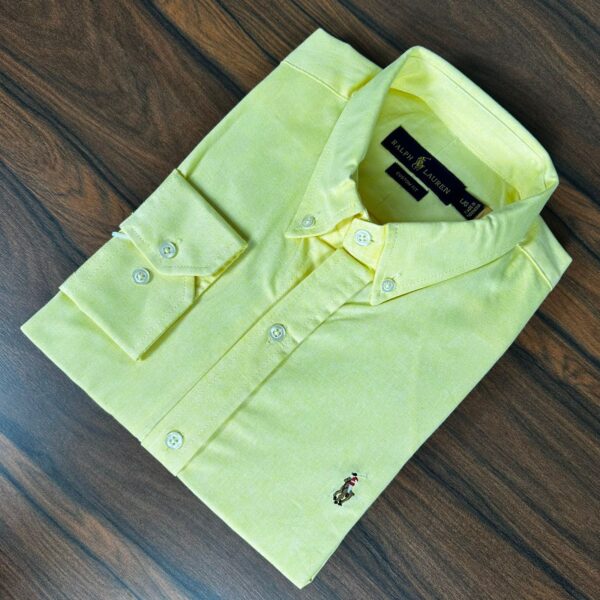 "Camisa Manga Longa Amarelo PRL | Estilo Clássico e Conforto Premium" - Image 2