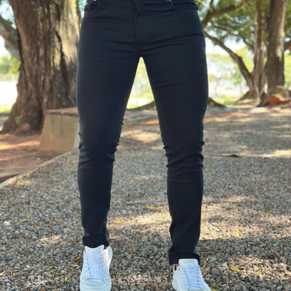 Calça Jeans Masculina Slim Azul Escuro – Corte Moderno