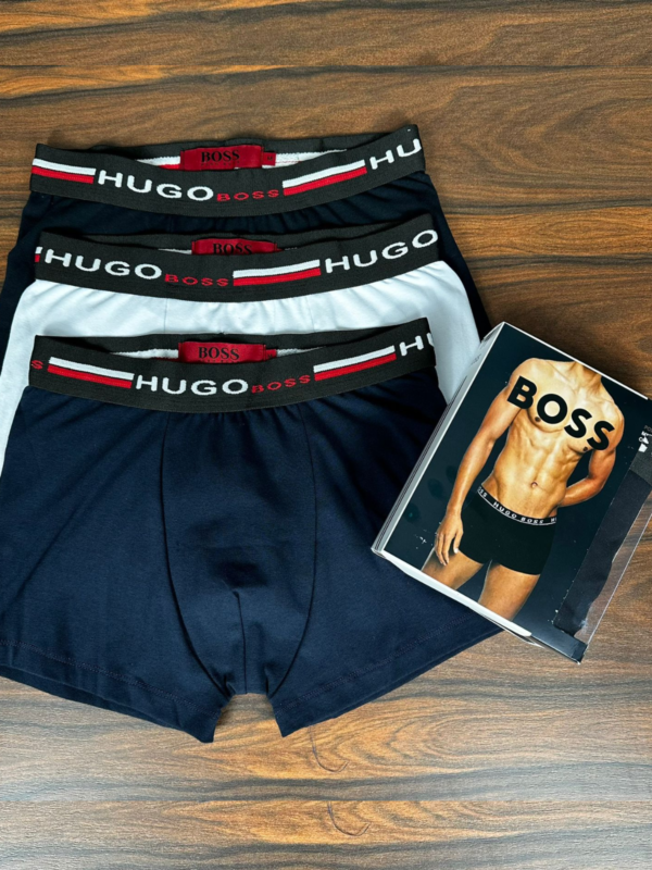 Kit 3 Cuecas Hugo Boss Originais – Conforto, Estilo e Durabilidade